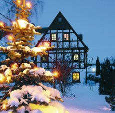 Weihnachtsstimmung in Jonsdorf (© TGG Naturpark Zittauer Gebirge/Oberlausitz)